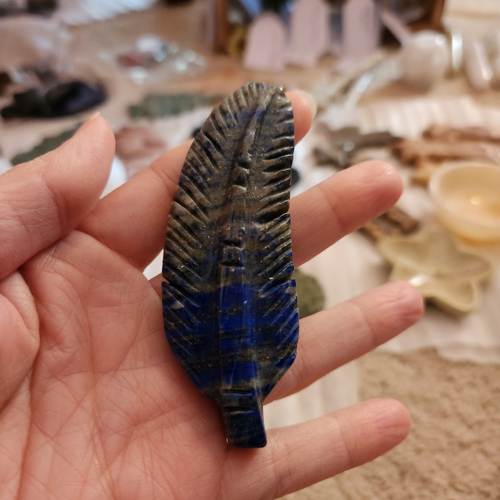 Feather In Lapis Lazuli